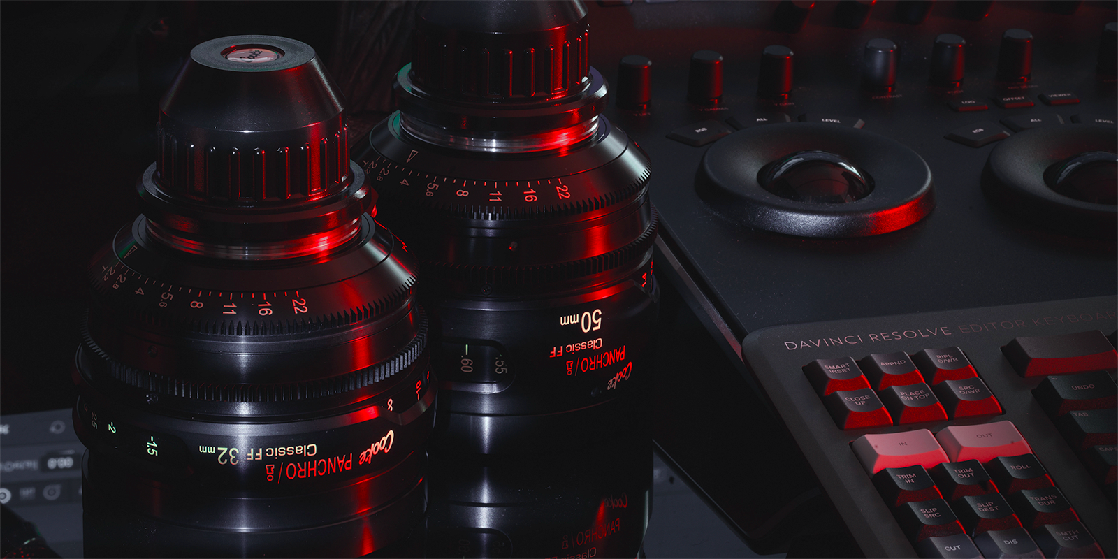 Cinema lenses used for color grading
