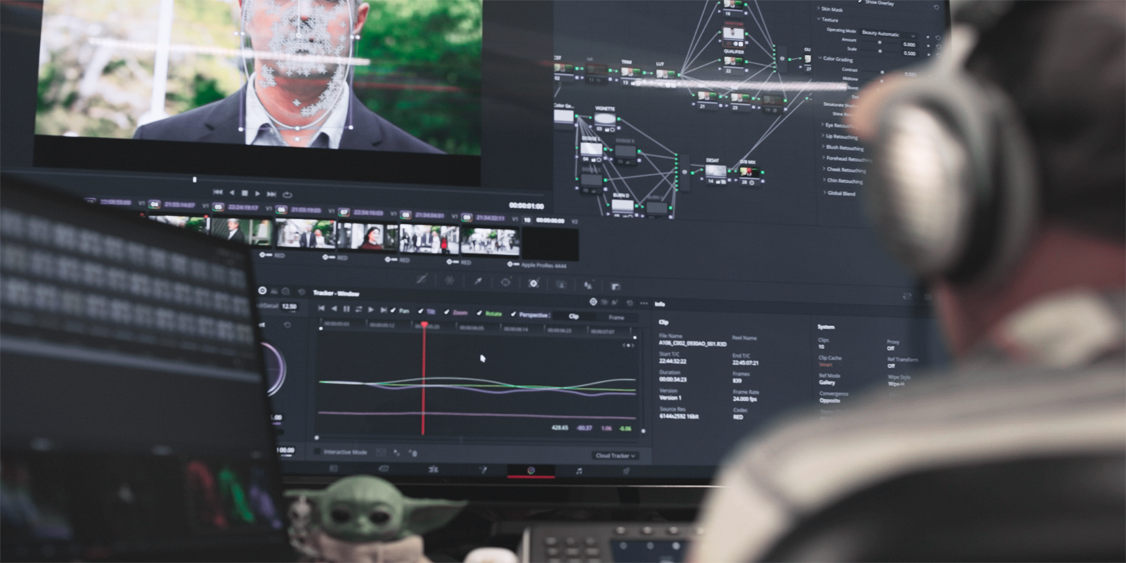 Post-production edit suite